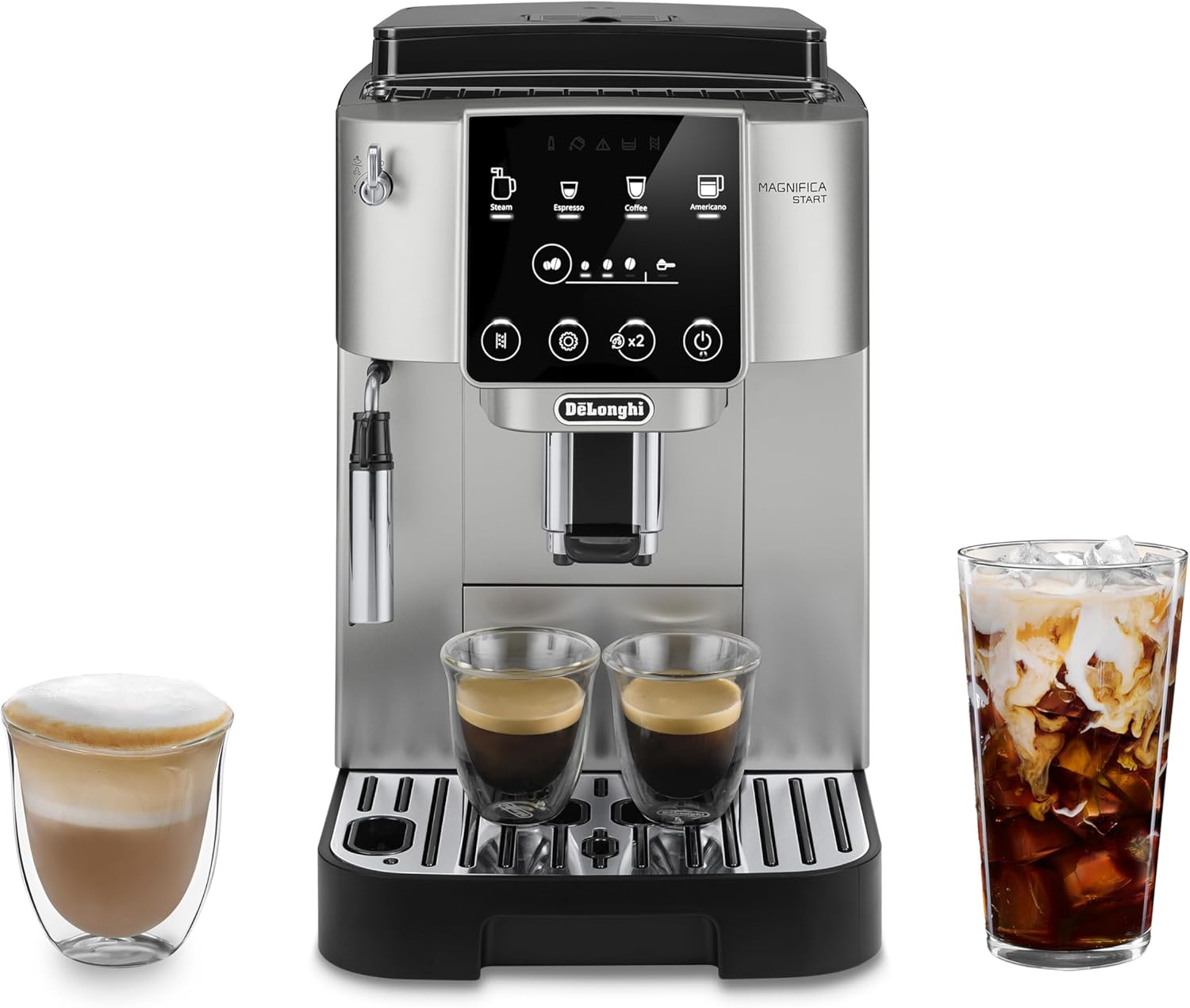 De'Longhi Magnifica Start Automatic Espresso Machine with Manual Milk Frother