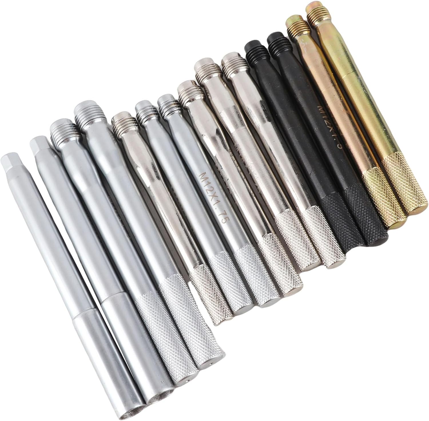 Acouto 14 PCS Carbon Steel Wheel Alignment Balancing Tool Set with Color Coded Pins and Storage Case for Precise Vehicle Installation