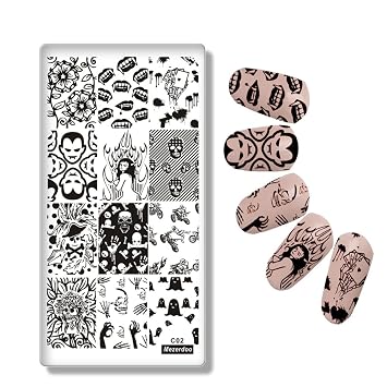 Mezerdoo Coconut Tree Sea Style Nail Template Beauty Octopus Nail Stencil Seagulls/starfish Pattern Manicure Art Stamp Image Plate