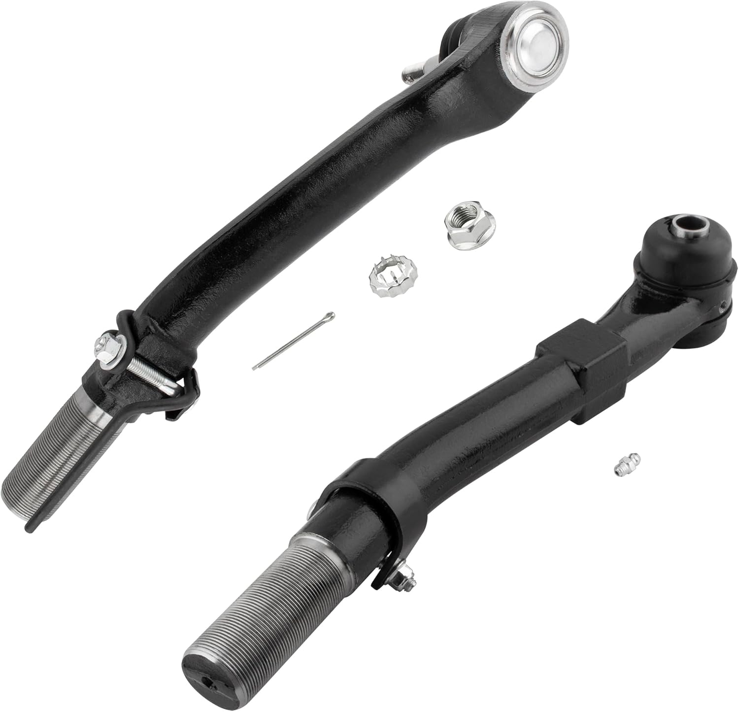 Pair Front Outer Tie Rod End Links Suspension For Ford F-250 F-350 Super Duty 2005-2020 4WD For Ford F-450 Super Duty 2005-2010 F-550 Super Duty 2005-2011 ES80754 ES80755