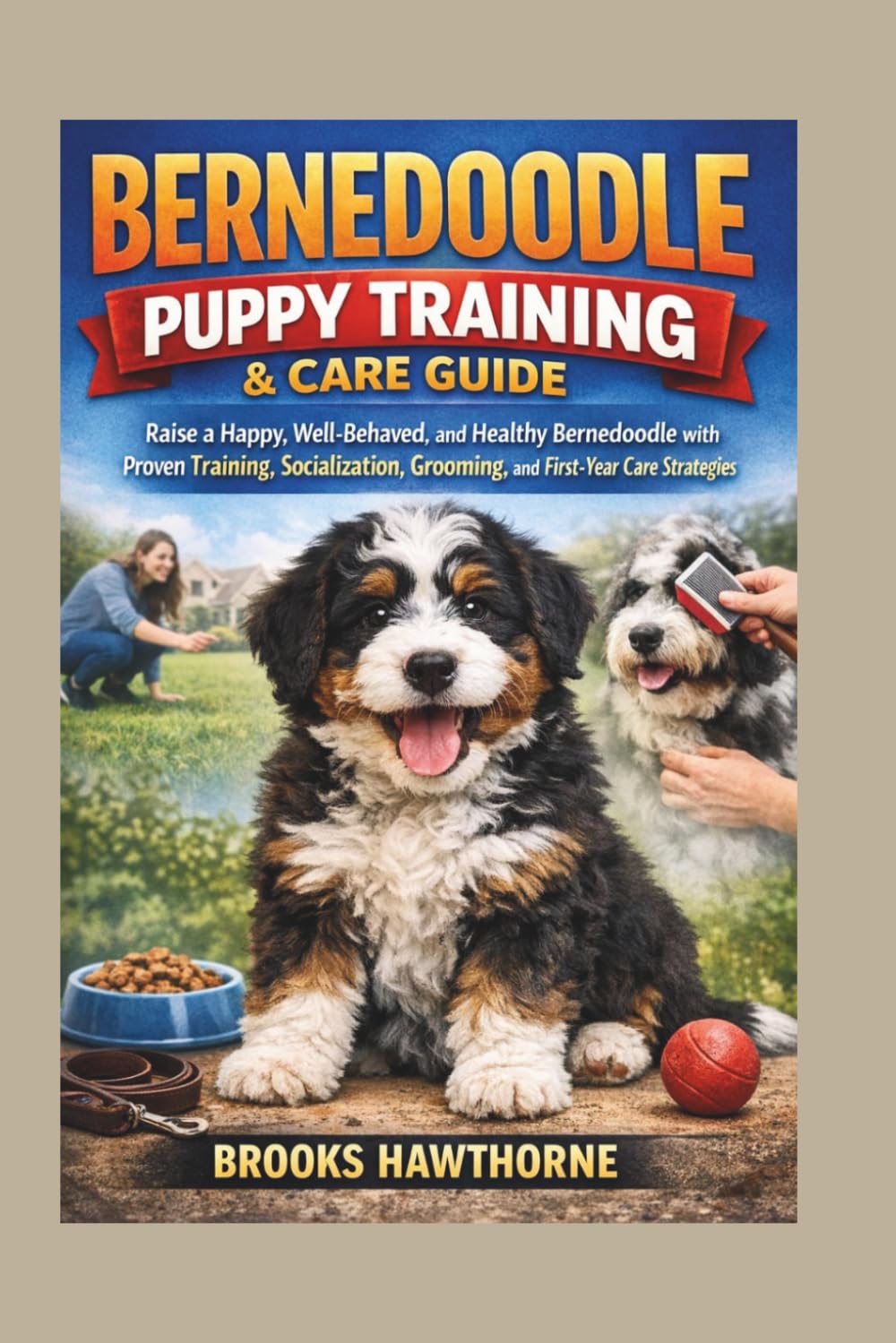 BERNEDOODLE PUPPY TRAINING & CARE GUIDE: Raise a Happy, Well-Behaved, and Healthy Bernedoodle with Proven Training, Socialization, Grooming, and First-Year Care Strategies