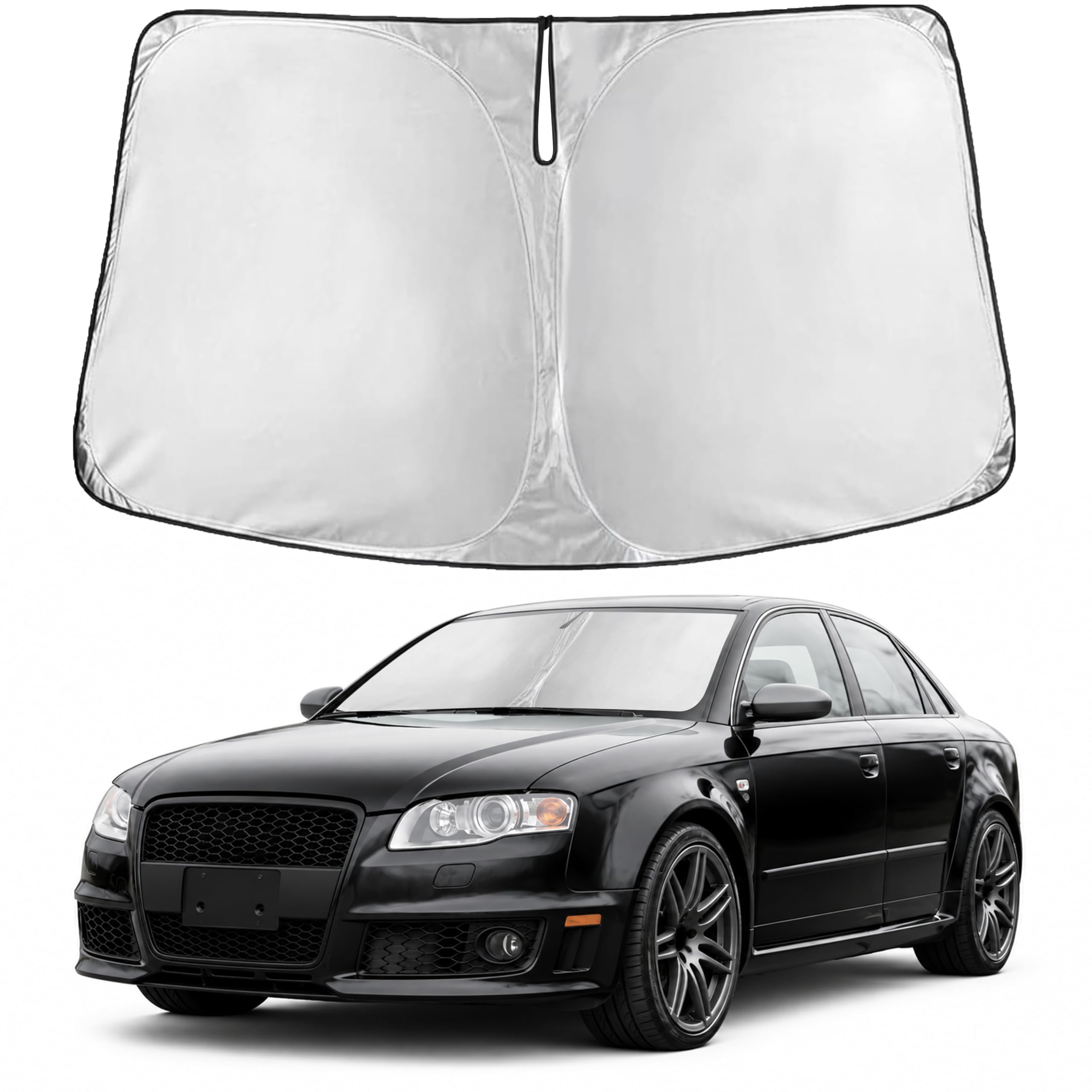 EcoNour Windshield Sunshade Compatible for Audi RS 4 2005-2006 2007 2008