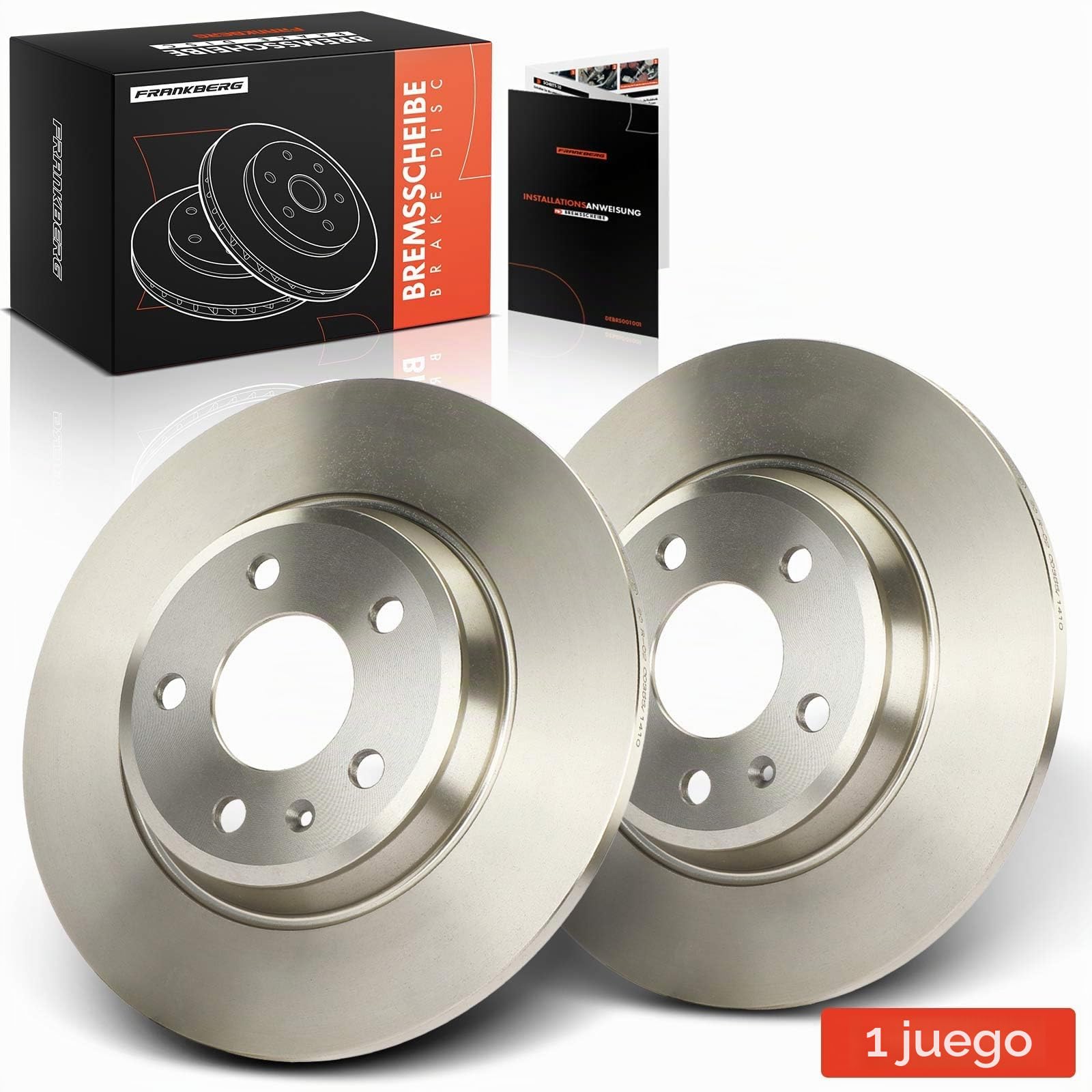 Frankberg 2 discos de freno traseros macizos Ø300mm 8K0615601M 8K0615601J