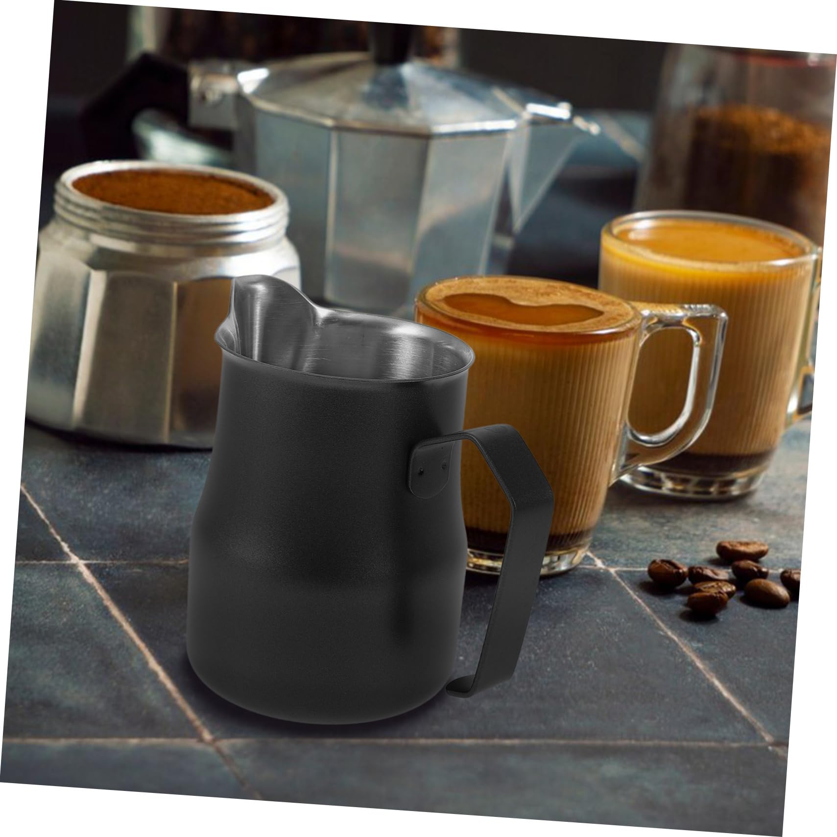 Taza De Café Latte Art Para Hacer Espresso Jarra De Acero Inoxidable Para Espumar Leche Práctica Para Café Casa o Cafetería