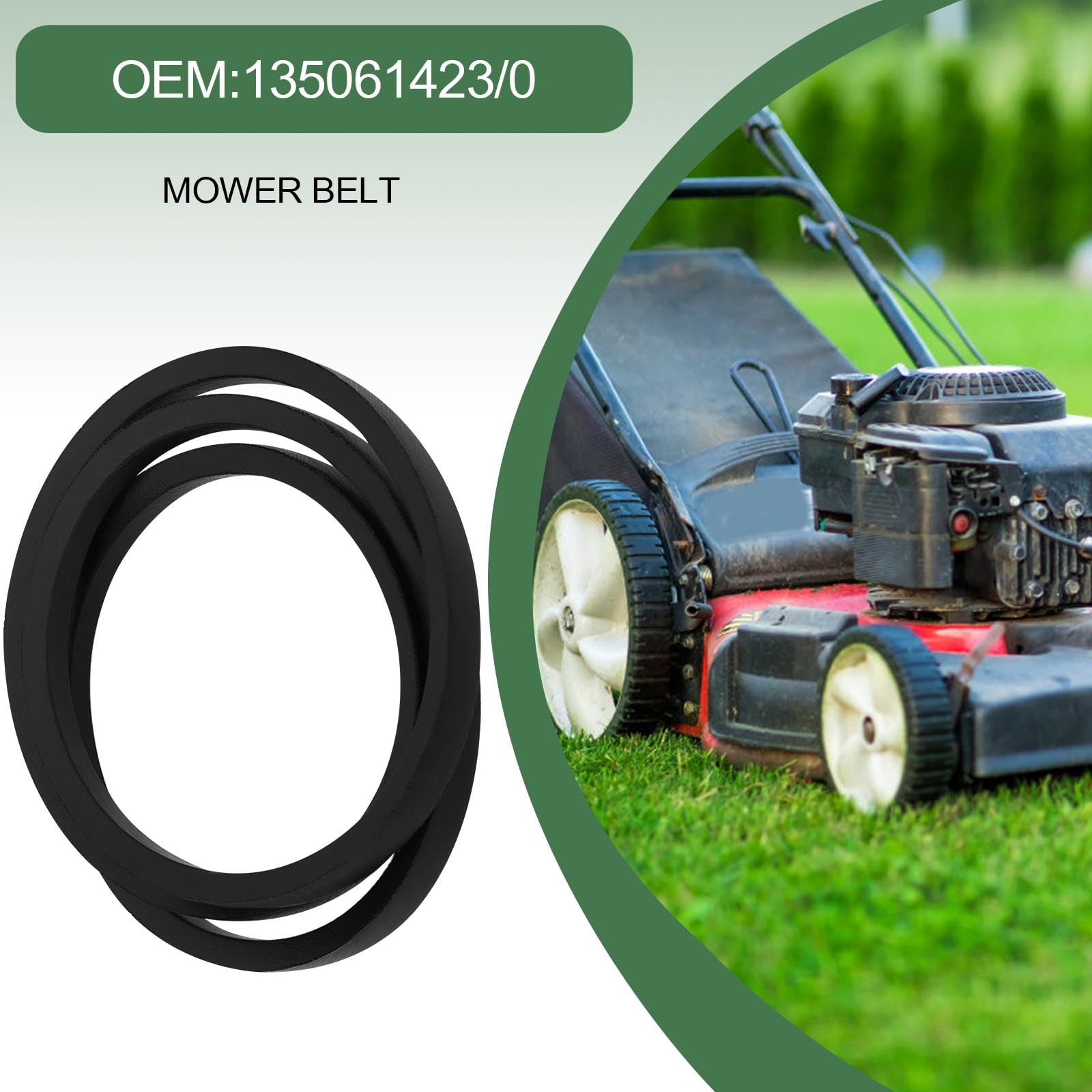 VGOL Deck Blade Belt 1280x1250x13mm for 28 Inch Deck Model Ride On Lawnmowers Compatible with Mountfield 1228 1228M 1228H 1328H 1328GH-H F72 2800SH - Image 2