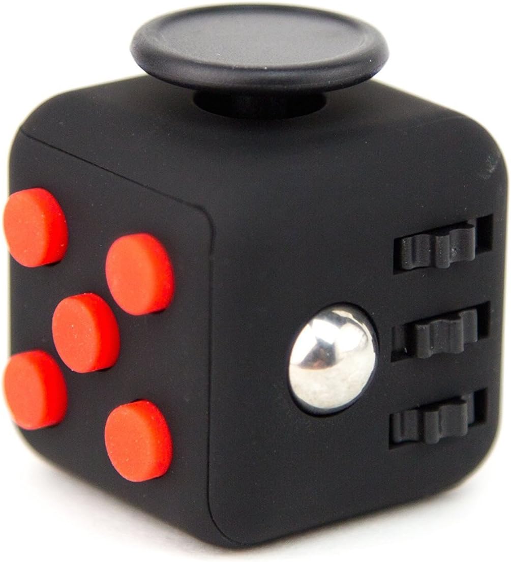 Focus Cube Fidget4 18.99 by vincorp-Other Sellers on This Listing are Selling knockoffs Fidget Cube Toy for Anxiety Stress Relief Attention Focus for Children/Adult Gift ADHD, Black/Red
