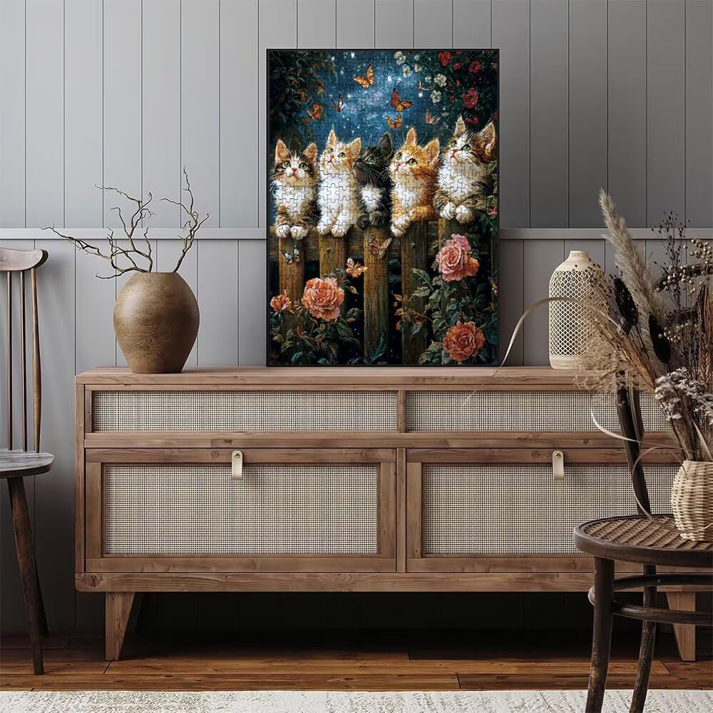 Puzzle 3000 Pezzi, Stella Gatto 3D Puzzle per Adulti Impegnativo, Educa Puzzles Artistico, Divertente E Stimolante Puzzles Decorativo per La Famiglia, Regalo e Decorazione Pareti DX0YL6-964