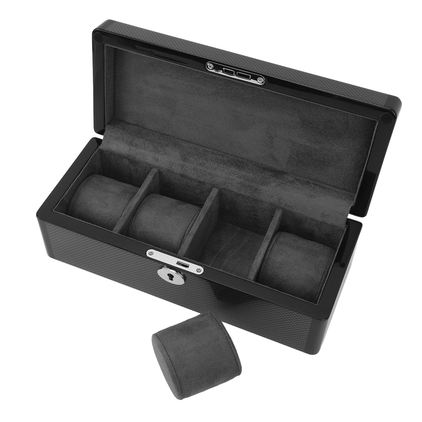 Jeanoko Scatola per Orologi Nera Squisita Organizer a 4 Slot per Orologi