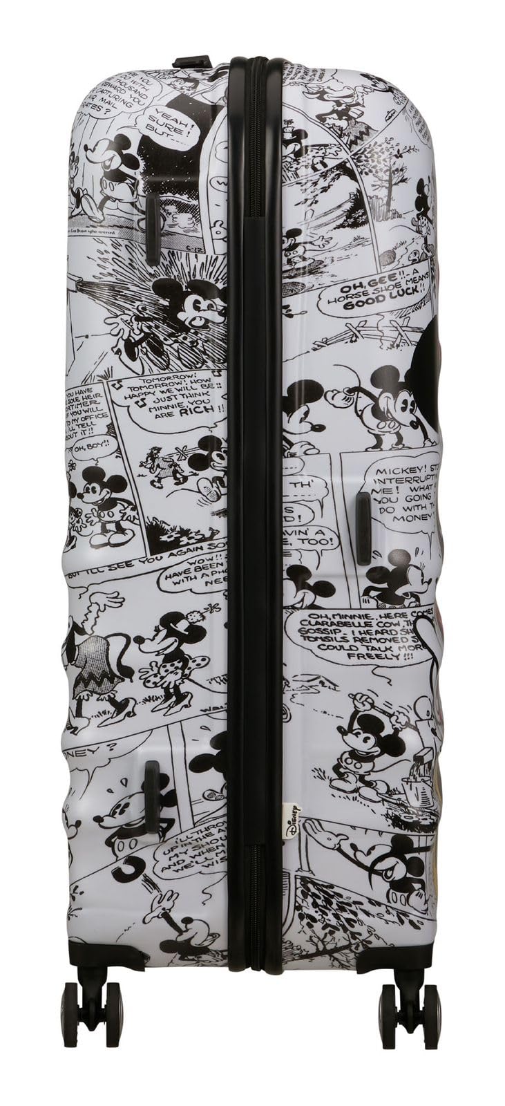 American Tourister Wavebreaker Disney - Minnie Mouse Hartschalenkoffer Groß (77 cm), Reisekoffer, TSA Schloss, 4 Rollen, 96 L, 4.2 kg - Minnie Comics White