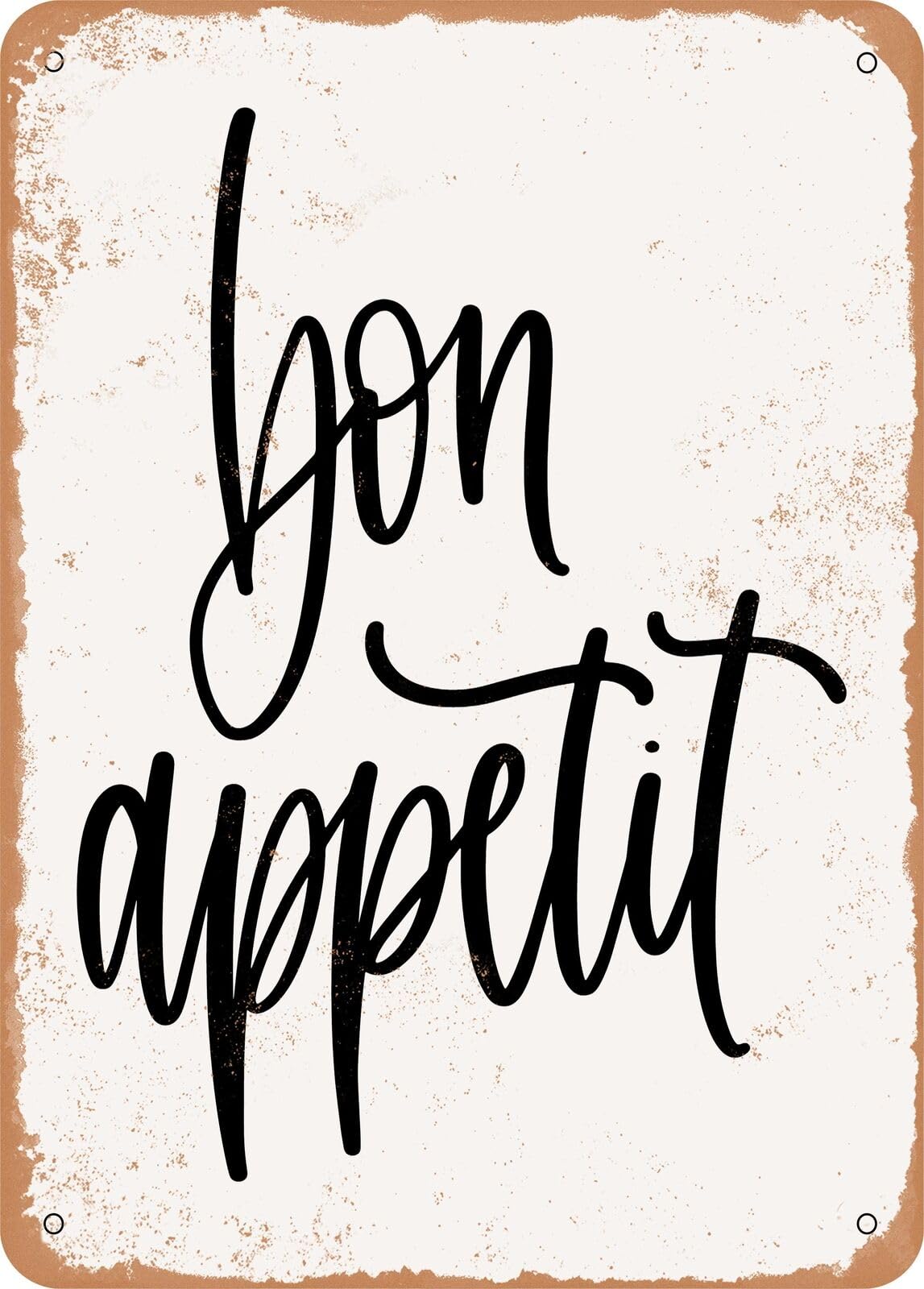 Metal Sign - Bon Appetit - Vintage Look home decor