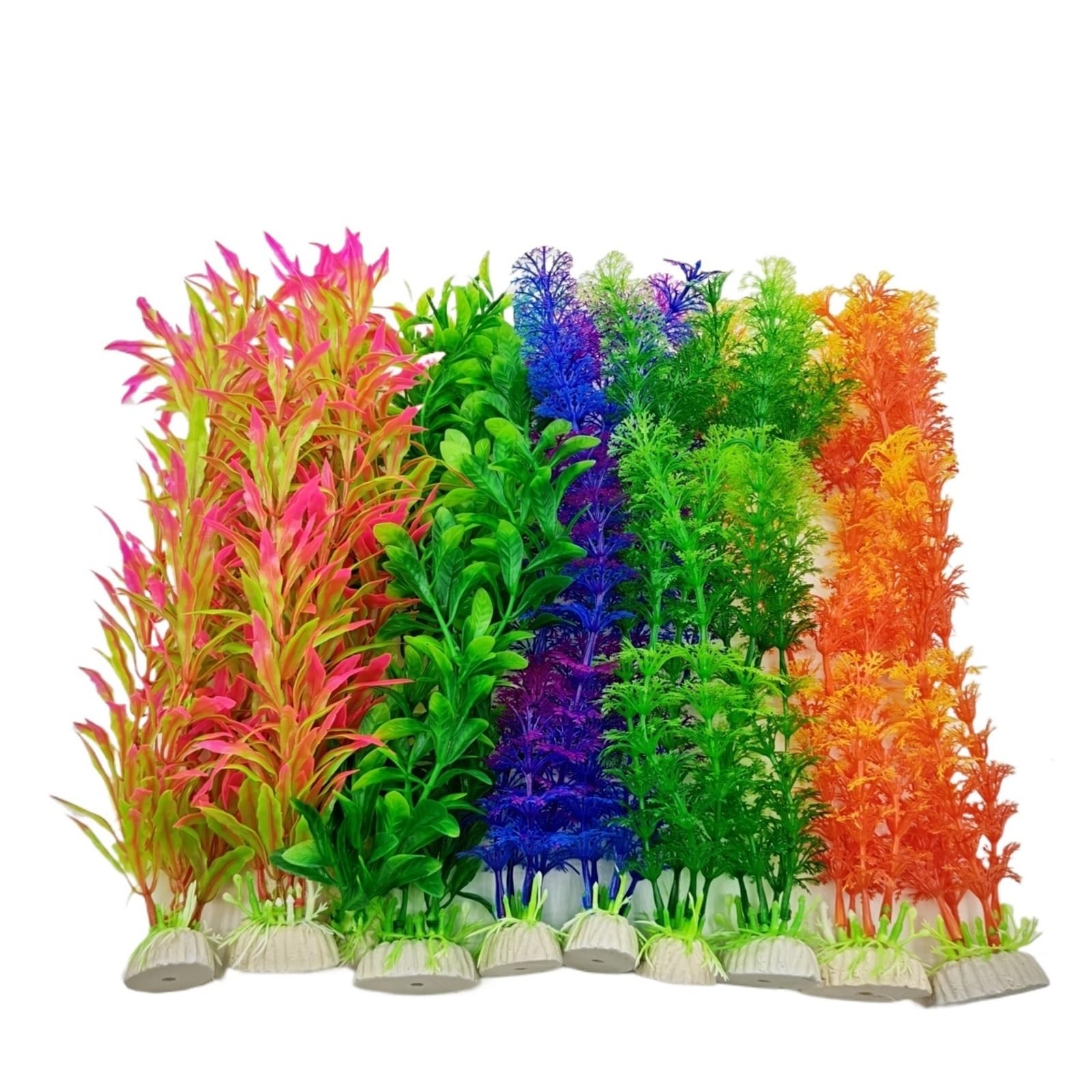 Dekorative Wasserpflanzen, 10 Stück, 30 cm, künstliche Aquarienpflanzen, Dekorationszubehör, Aquariumgras, Haustier FüR Aquarien Alle Fische Sicher