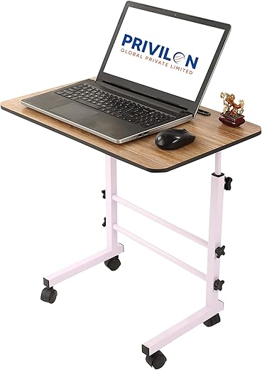 PRIVILION GLOBBLE Multi-Purpose Laptop Table, Study Table| Bed Table| Adjustable Height, Portable for Office, Work Form Home | DIY Table, Easy to…
