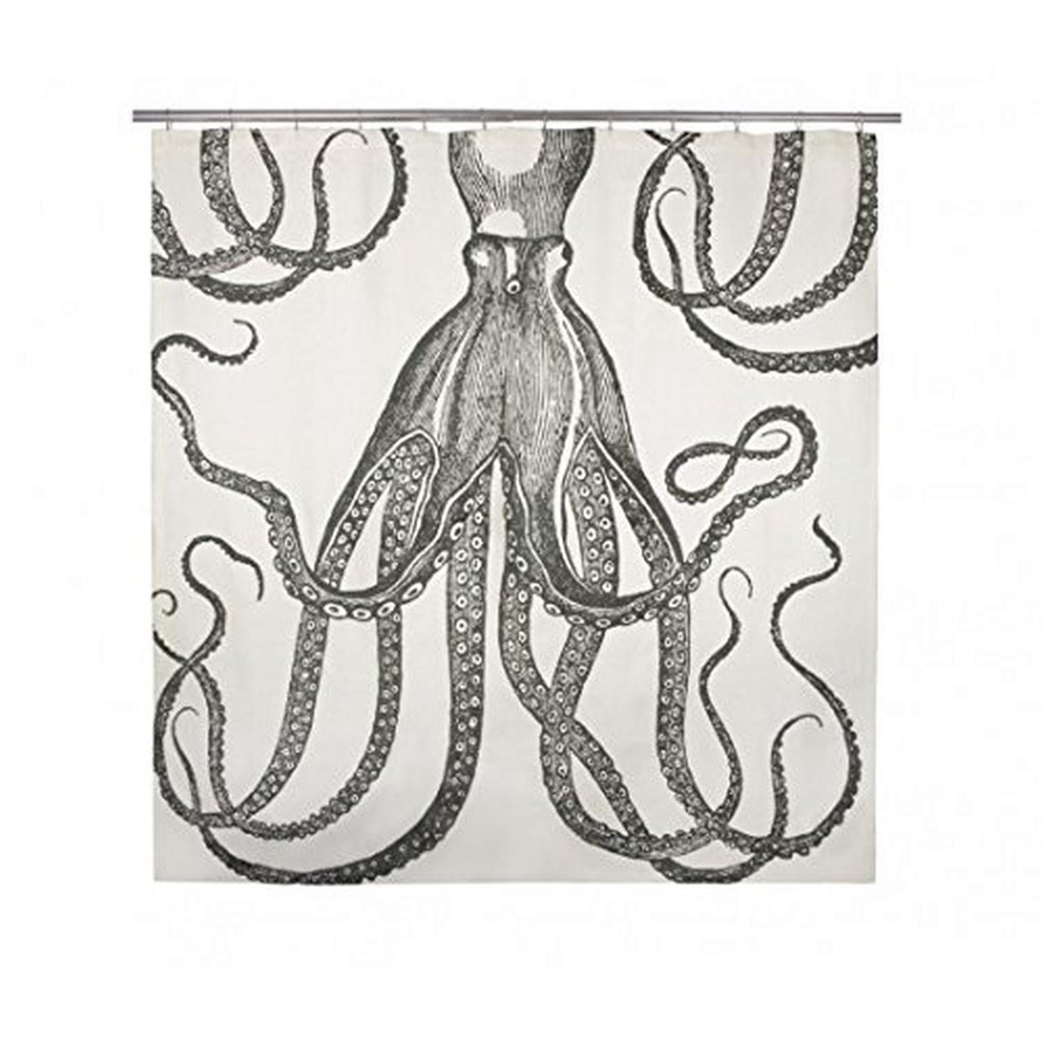thomaspaul Octopus Shower Curtain, Ink