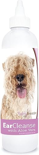 Healthy Breeds - Limpiador de oídos con aloe vera - Formulado por veterinarios para desodorizar, limpiar, secar y acidificar el canal auditivo -
