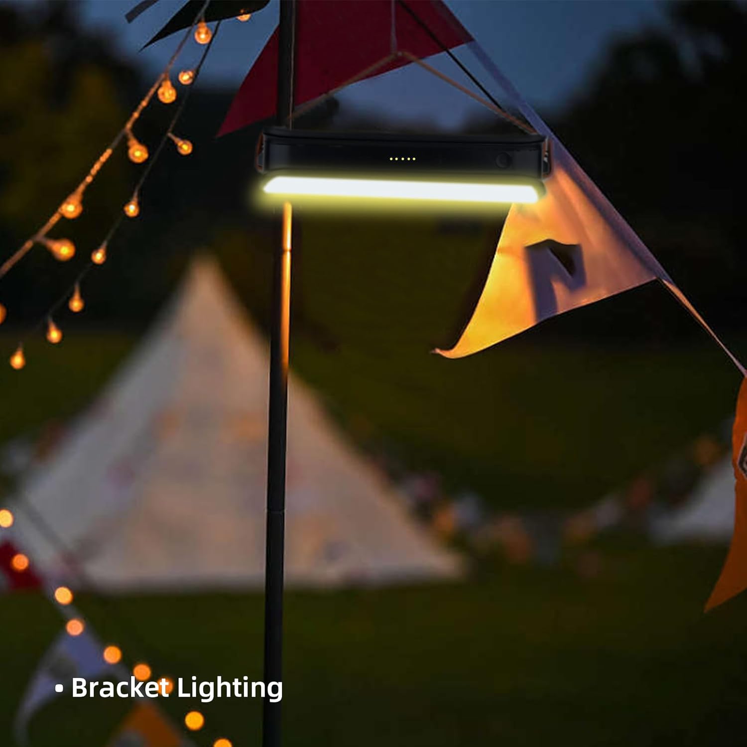 Portable 1500LM LED Camping Lantern,10000mAh Rechargeable Battery,3 Modes,Brackets,Magnetic Suction Design,Flashlight,IPX4 Waterproof Tent Light for Camping,Hiking, Power Outages, Emergency