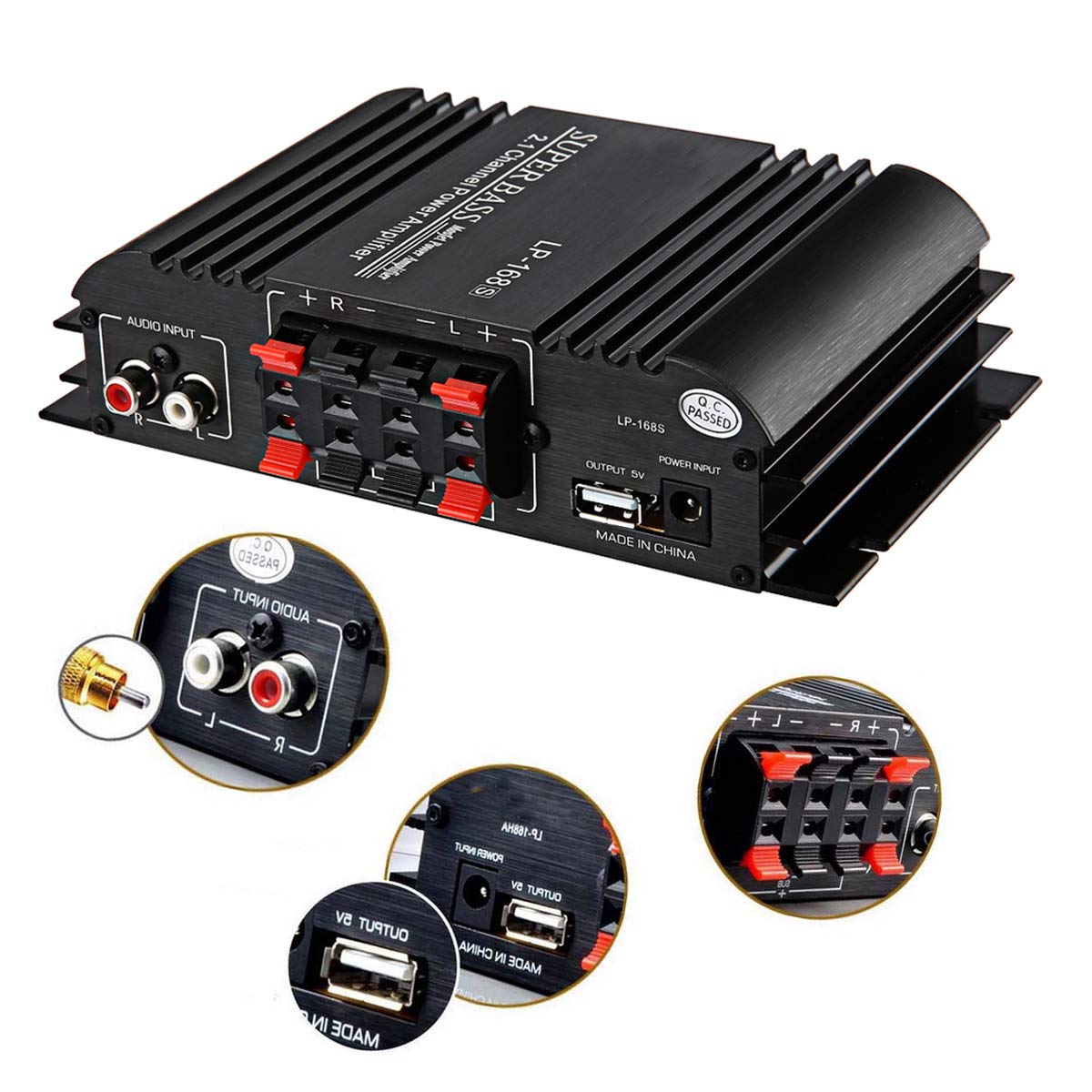 LP-168S LP-168HA ağır bas 2.1 kanal amplifikatör 12v otomotiv elektrikli ses yük LP-168S LP-168HA ağır bas 2.1 kanal amplifikatör 12v otomotiv elektrikli ses yük