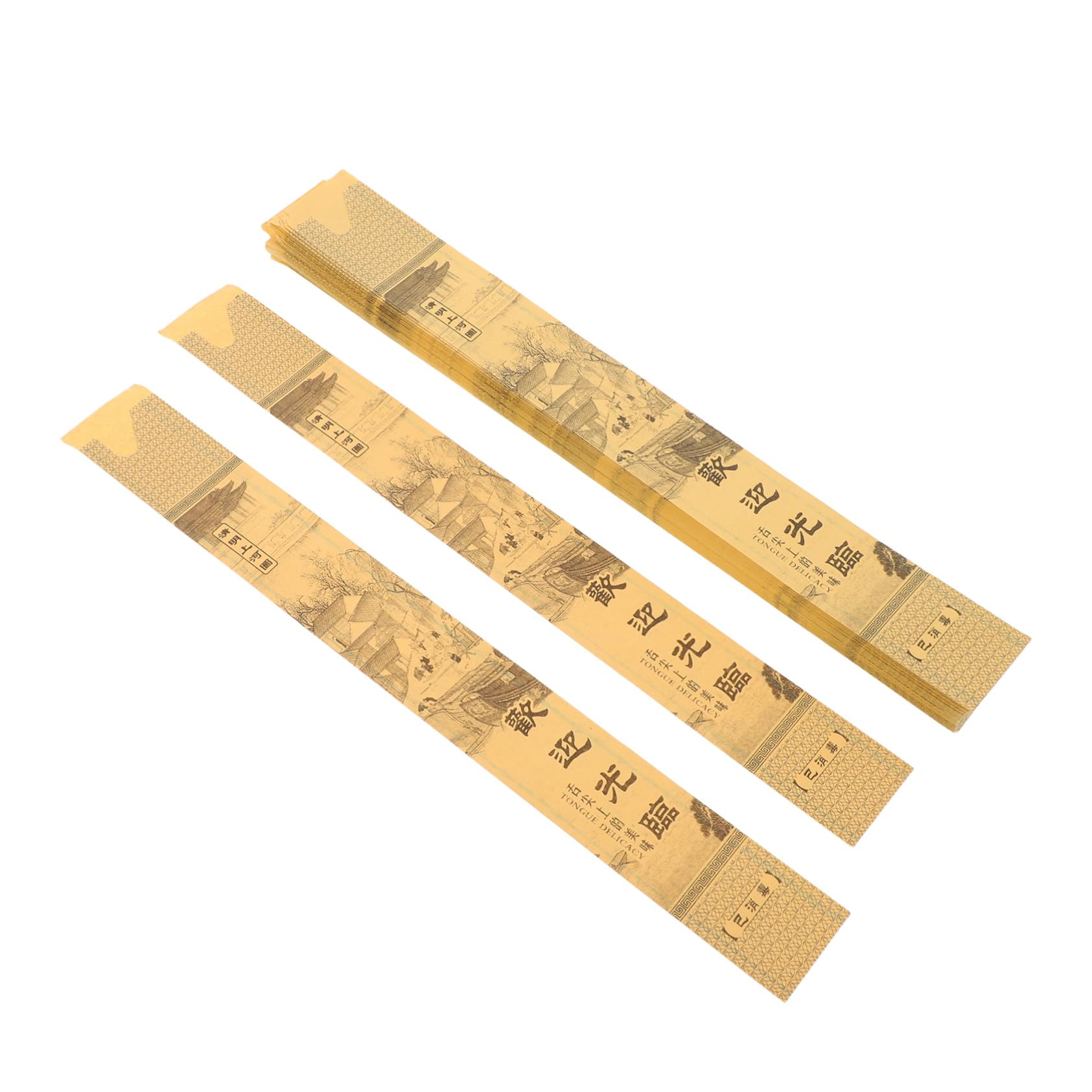 COLLBATH Lot De 1 000 Pochettes pour Baguettes De Style Japonais pour Cuisine Restaurant Service De Cuisine Couverts Salle À Manger Sacs De Transport pour Baguettes Pochettes en