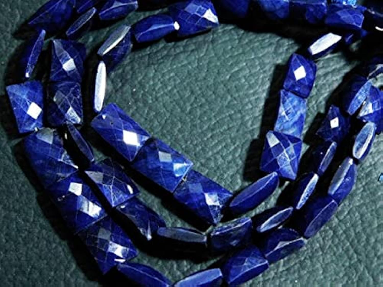 Saphir bleu pierres naturelles facettées coussin briolette 7-11mm pour joaillerie DIY