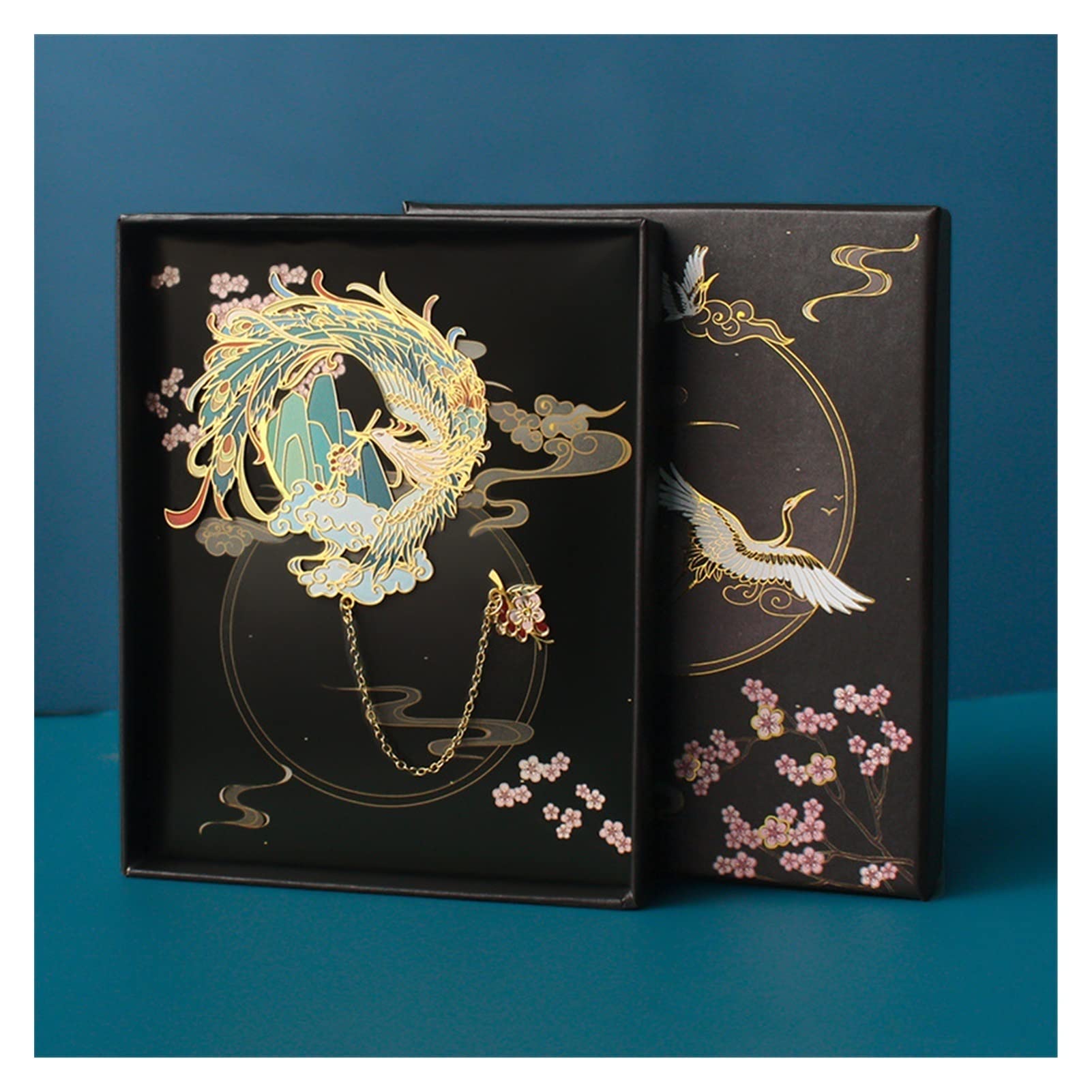 SUNESA Lesezeichen Retro Hollow Metal Lesezeichen kreative chinesische Art Kunst Schönheit Schüler Lehrer Lieferungen Buch Mark Office School Schreibwaren Buch Markierungen (Color : F)
