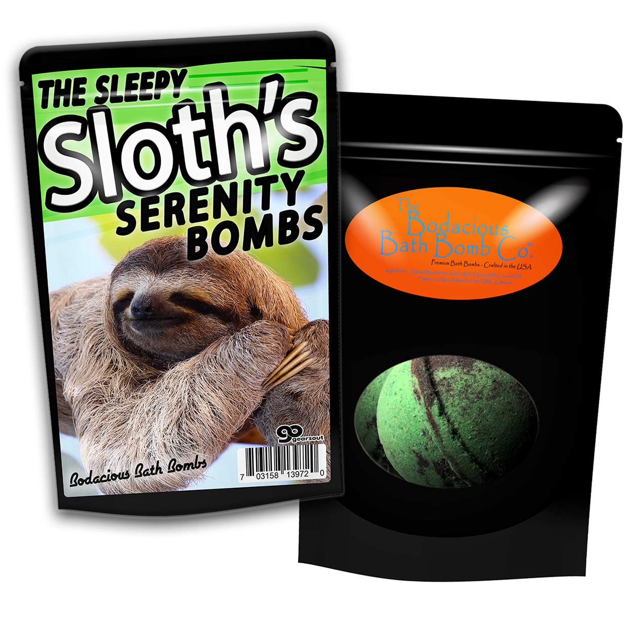 Sleepy Sloth's Serenity Bombs XL Bath Balls Cool Bath Fizzers for Kids Stocking Stuffers for Teens Novelty Sloth Gags for Friends Weird White Elephant Ideas Unisex Secret Santa