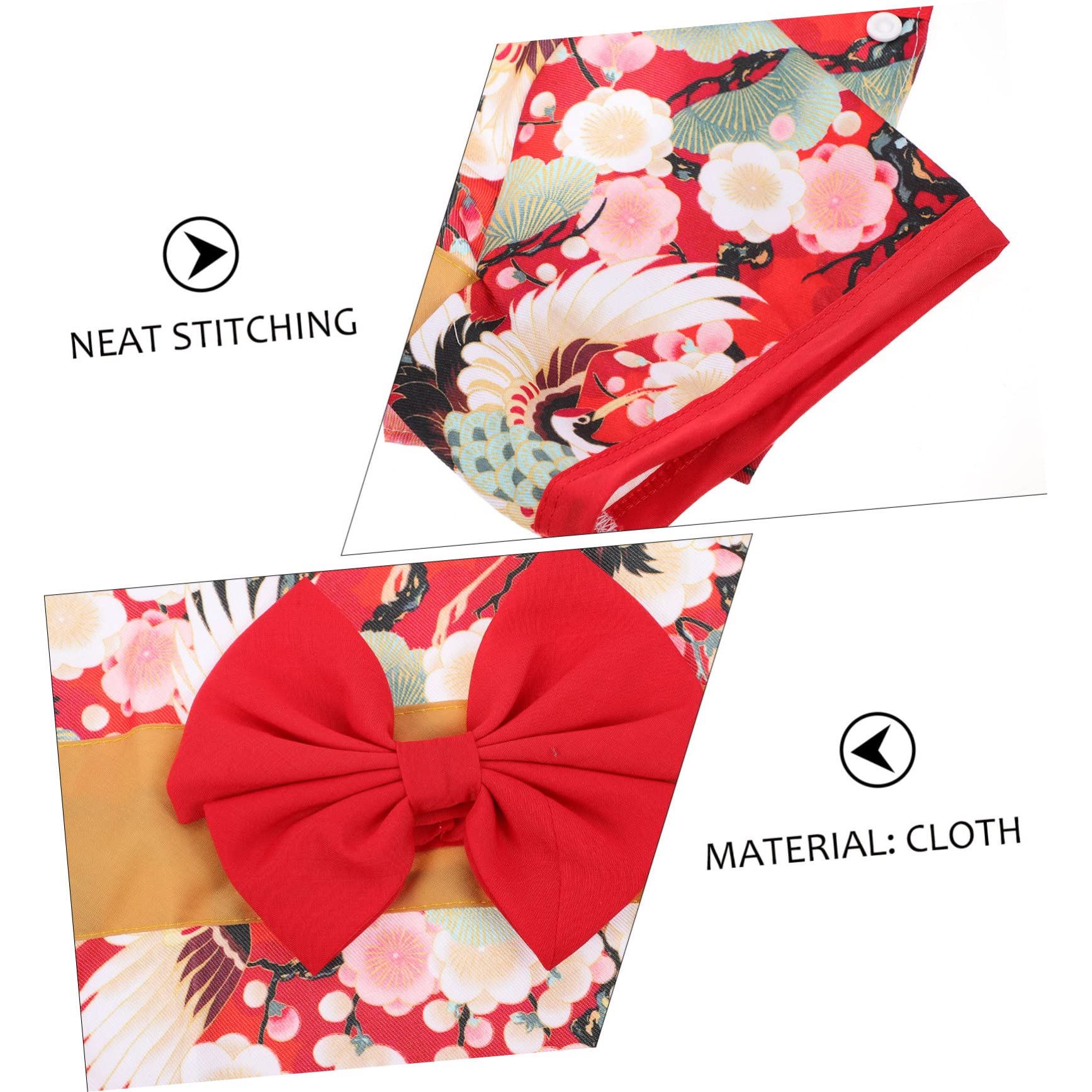 SUPVOX 3pezzi Kimono Giapponese Per Cani Abbigliamento Elegante Per Corgi e Altri Pet Vestito Per Occasioni Speciali e Feste Abbigliamento Per Animali Domestici Morbido e Lavabile