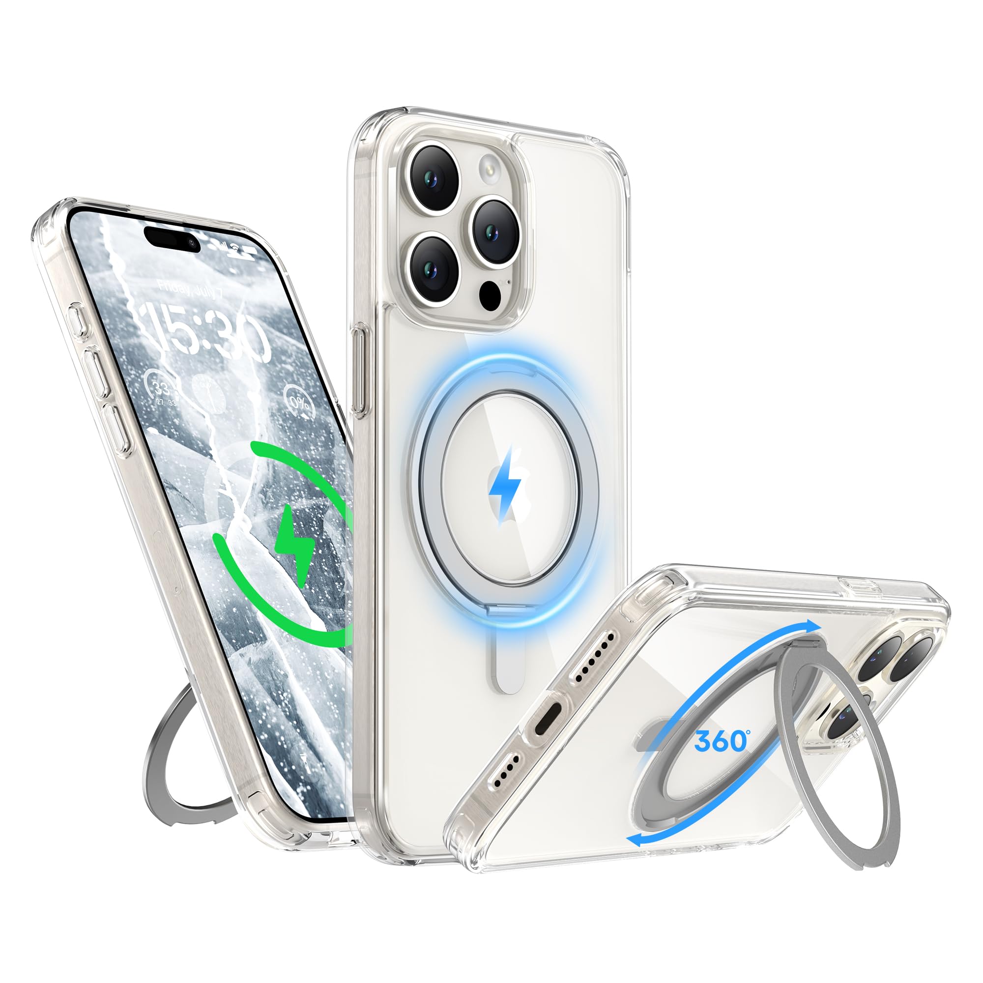 Niunisi Stand for iPhone 15 Pro Max Case