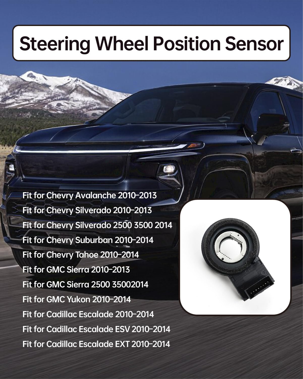 20910871 Steering Wheel Position Sensor Fits for Chevry Silverado Fits for GMC Sierra 2010-2014 Replace 19418403