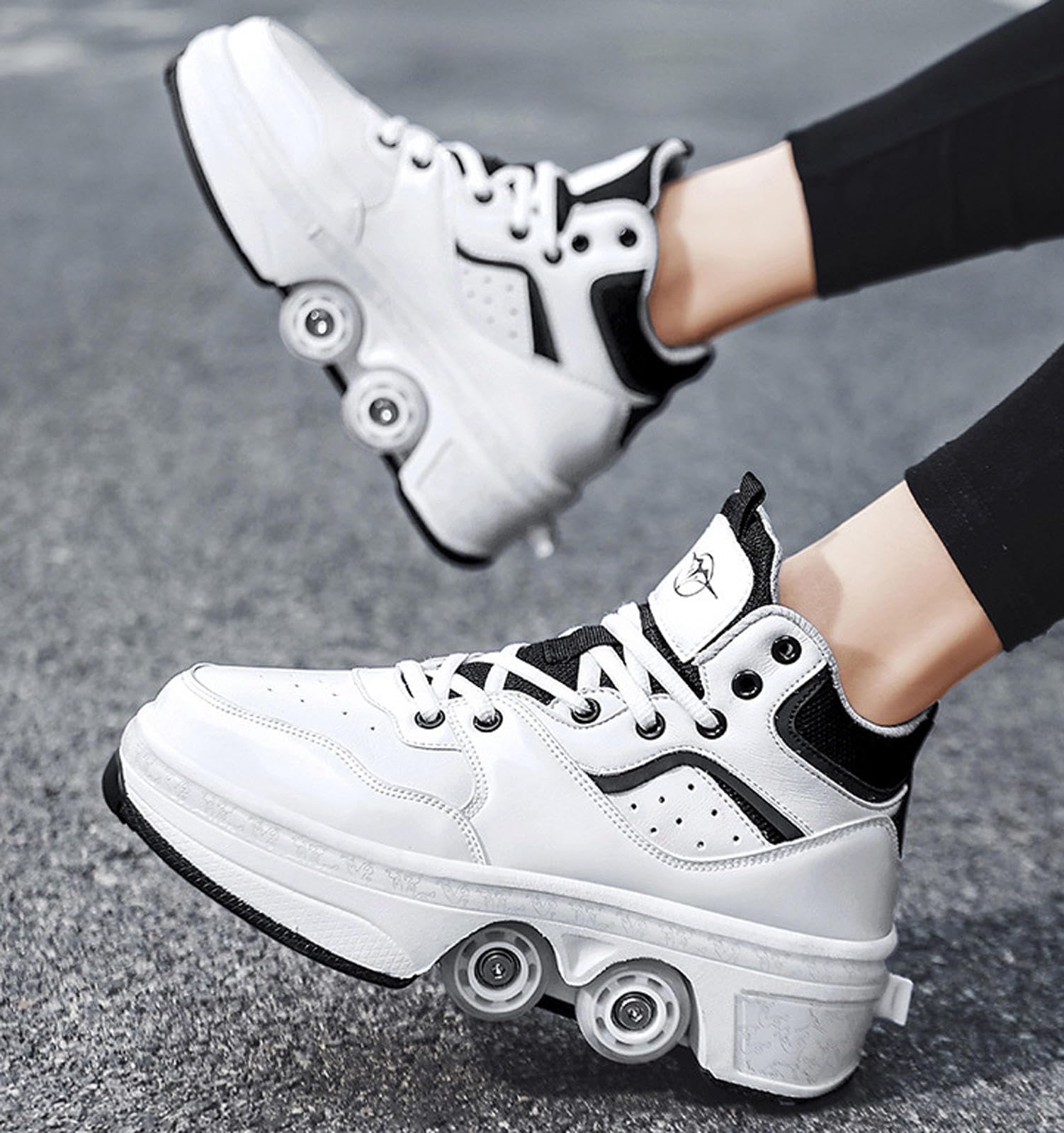 Roller Skate Schuhe Parkour Casual Retractable Deformation Roller Schuhe Skate Schuhe mit Rad