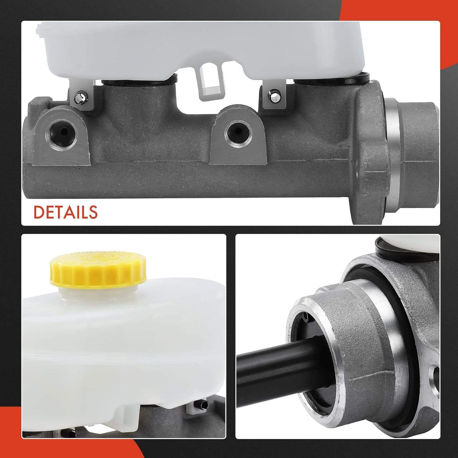 A-Premium Brake Master Cylinder with Reservoir and Cap Compatible with Jeep Vehicles - Wrangler 1995, L6 4.0L - Replaces# 4761940