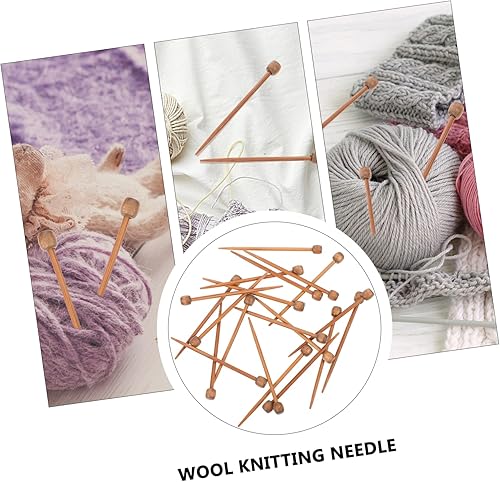 Miniatura 5 de ULDIGI Broche de madera para tejer, 20 unidades, para proyectos de hilo, herramientas de material para manualidades y tejidos, 20 unidades