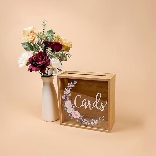 Miniatura 7 de Caja rústica con forma de puerta de luna de miel con puerta, para tarjetas y regalos en bodas, eventos de bebés y novias, y fiestas