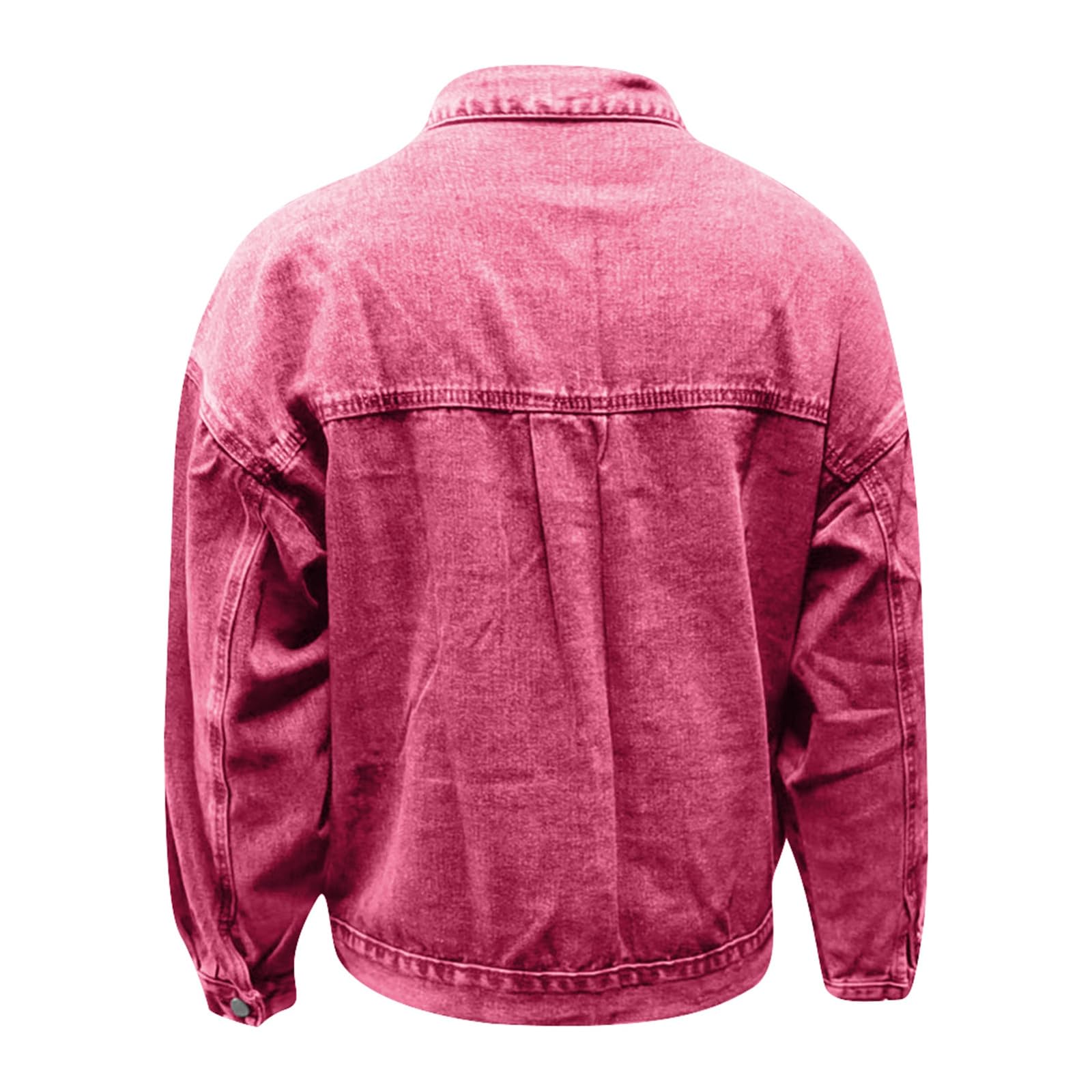 Chaqueta Vaquera Mujer Talla Grande, Cazadora De Denim Bordada Chaqueta Ligera Vaquera Manga Larga Básica Chaqueta Mezclilla Cazadora Mujer Entretiempo Chaqueta De Mujer Chaqueta De Estudiante Y2k