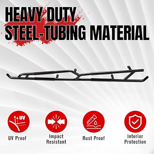 Miniatura 7 de A & UTV PRO Nerf Bars - Deslizadores de rocas para Can-Am Maverick X3 MAX 2017-2025 de 4 plazas, barras laterales combinadas para árboles, tubo de