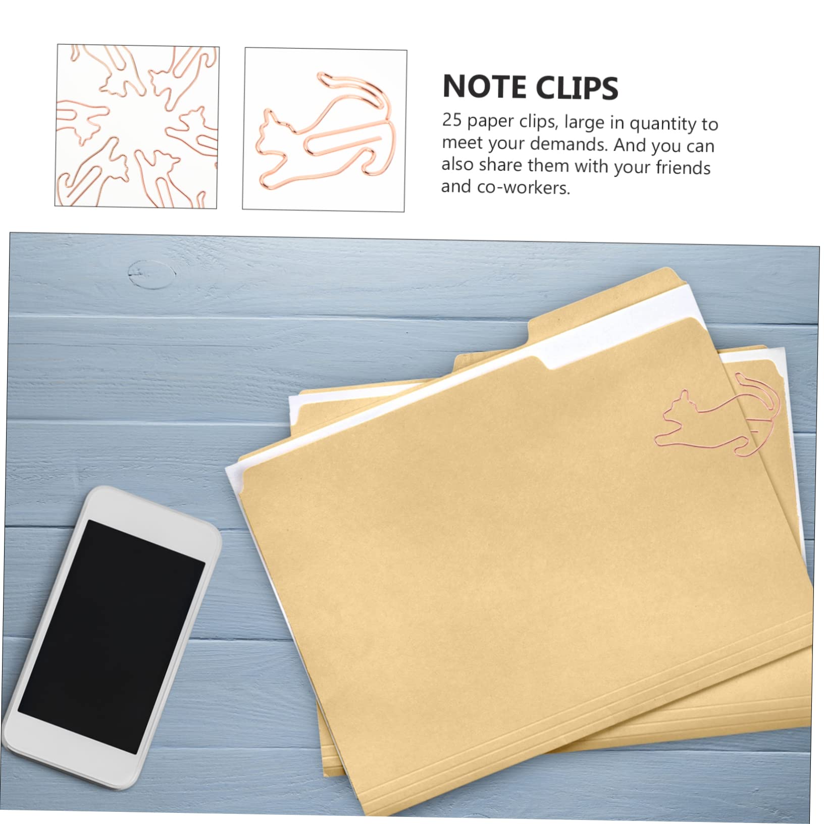 LALAFINA Lot De 3 Pinces À Marque-pages En Métal En Forme D'animaux Pour Cartes Notes Livres Fournitures De Bureau Pinces Décoratives 40 Pièces X 3
