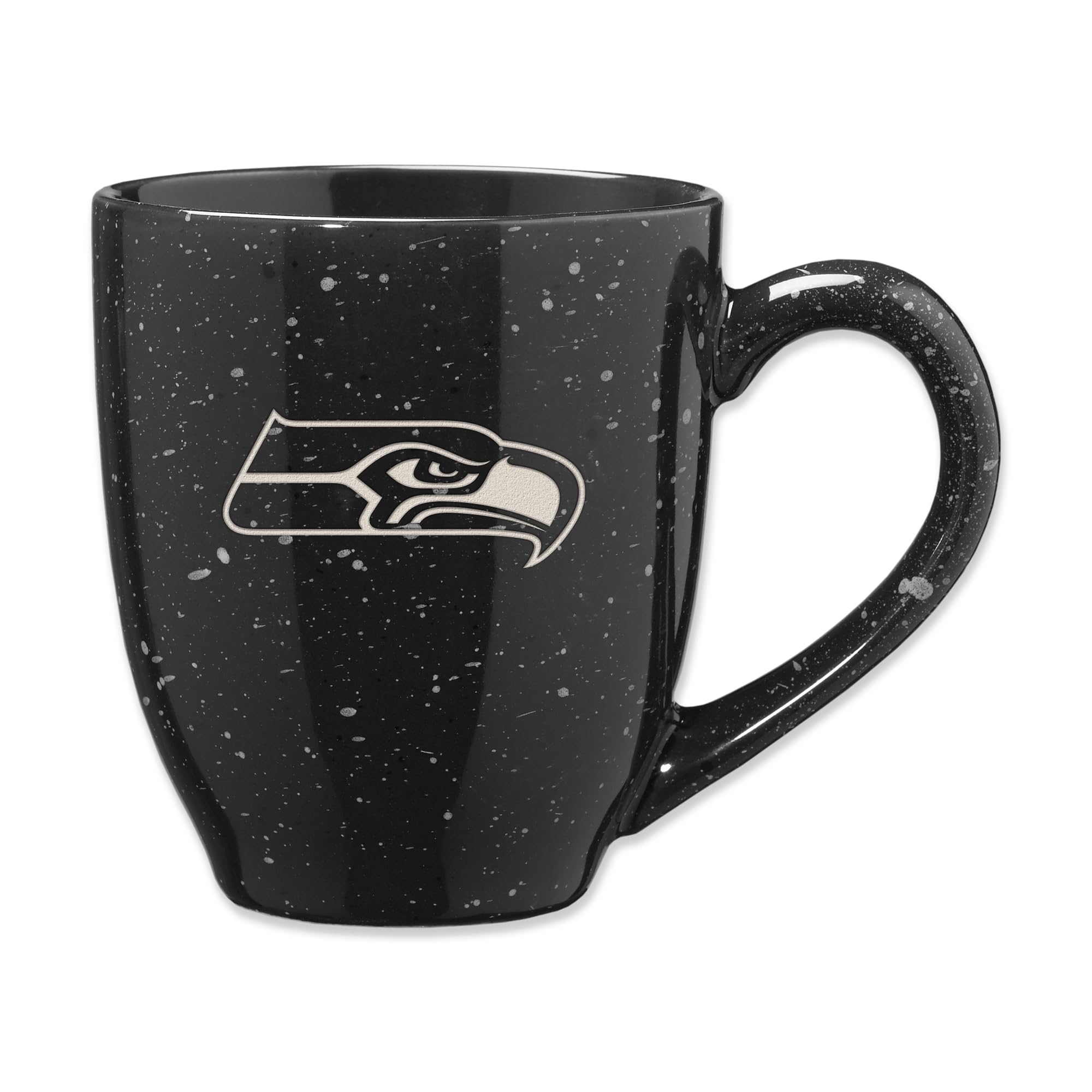 Rico Industries NFL Football 16 oz Team Color Laser Engraved Speckled Ceramic Coffee Mug