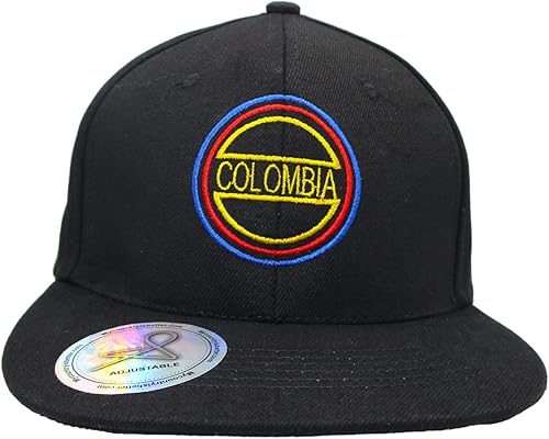 Gorra Negra Colombiana Plana Negro, Negro