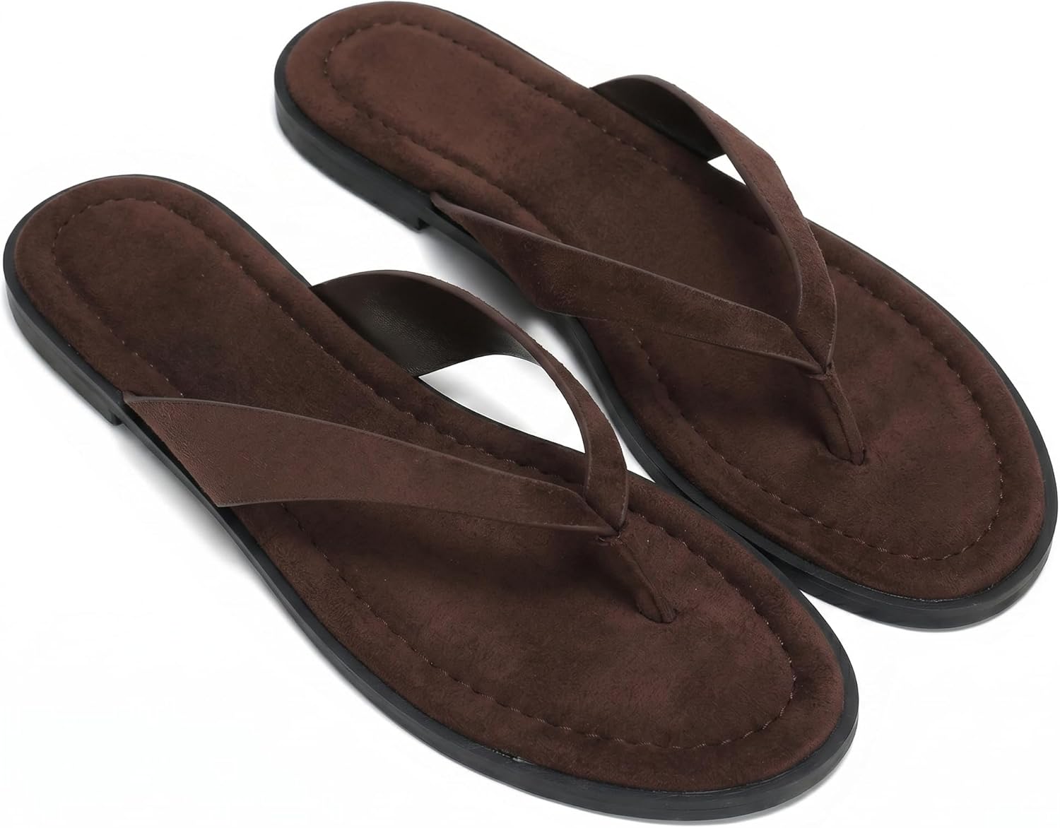 Flip Flops for Women Comfortable Slip on Open Toe Thong Sandals Casual Summer Dress Flats Sandal Shoes.