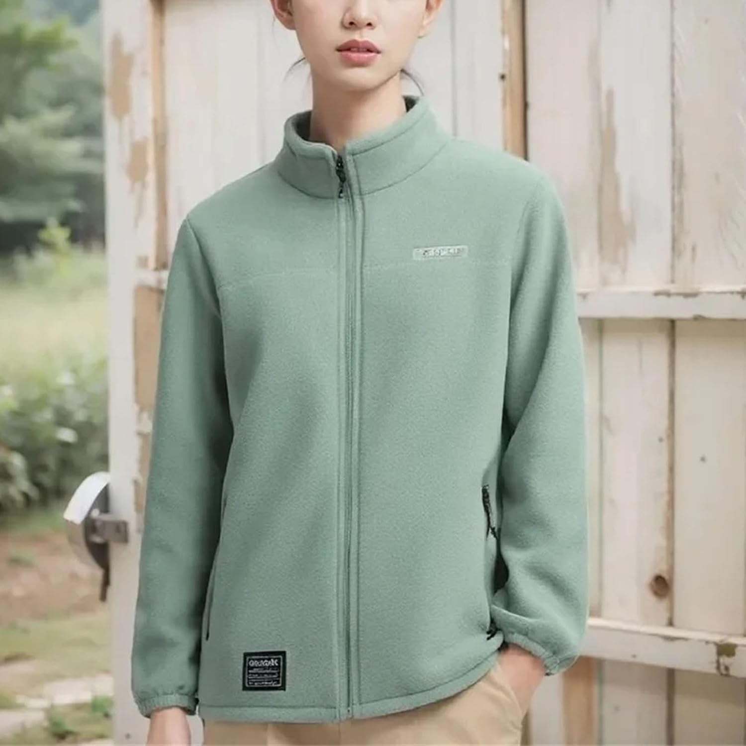 Fleece Coat Womens Warm Jacket Large Size Padded Outwear Sports Collar Jackets Overcoat