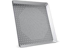 Beasea Square Pizza Pan 11.8" | Premium Aluminum Pizza Tray with Holes