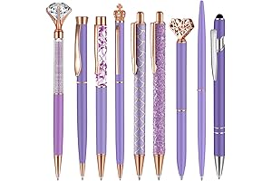 Royexe 9 Pcs Purple pens for women