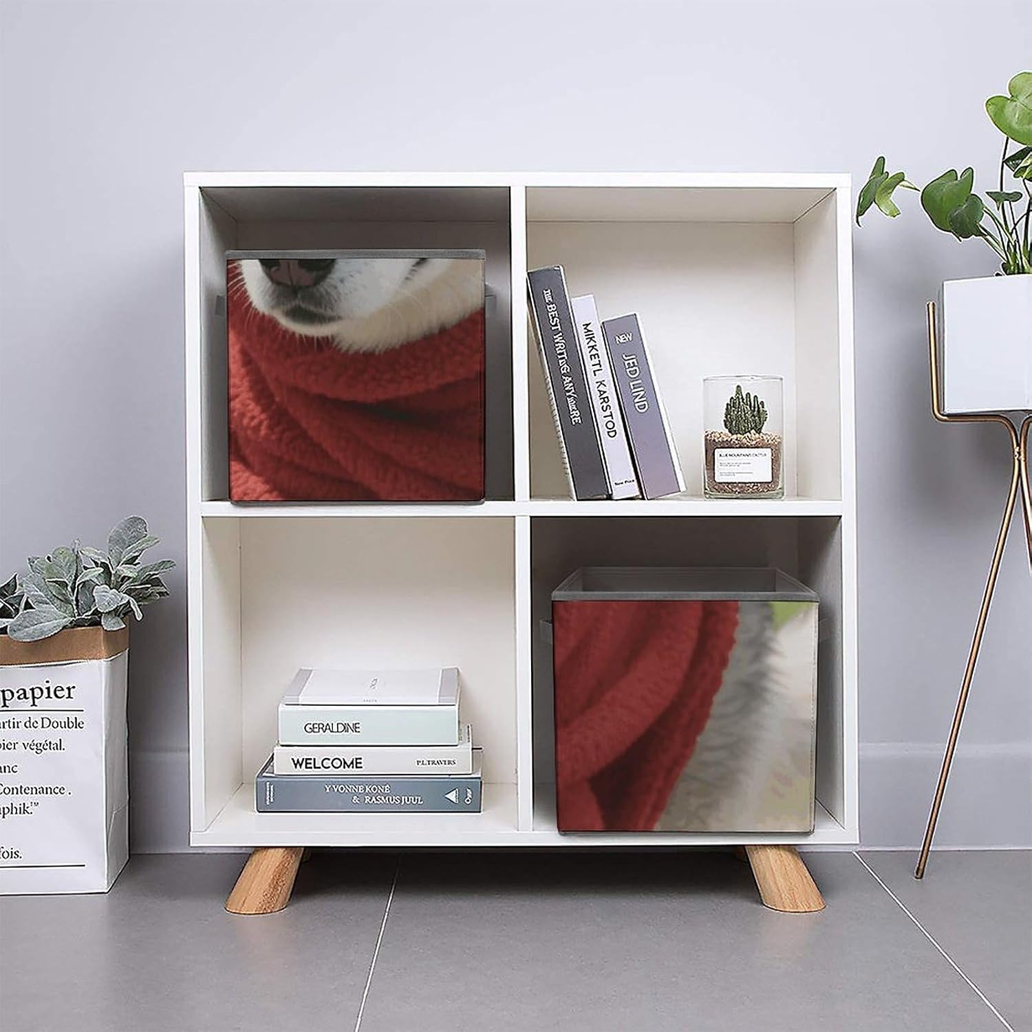 Funny HuskyFoldable Sturdy Storage Bins image 5