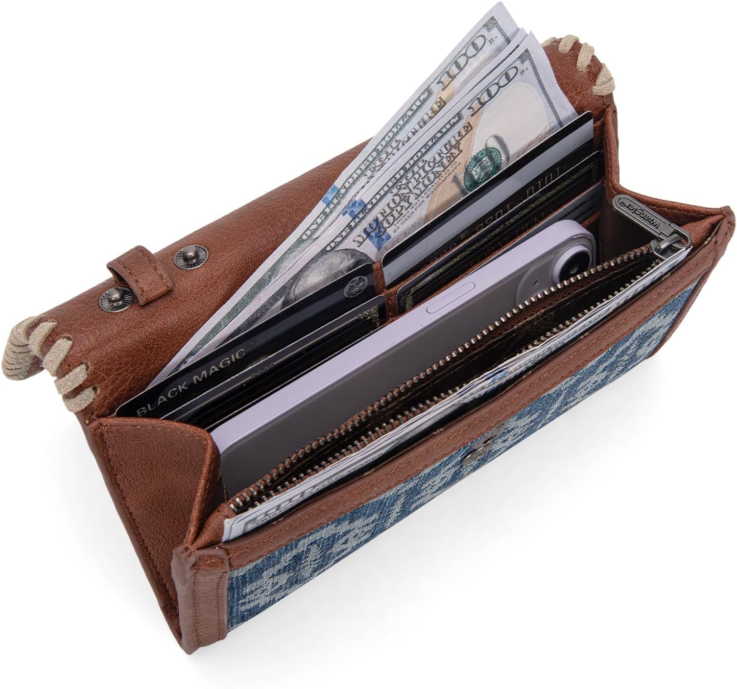 Wrangler Crossbody Purse Womens Wallets Aztec Small Shoulder Bag Cross body Clutch Purses - Image 4