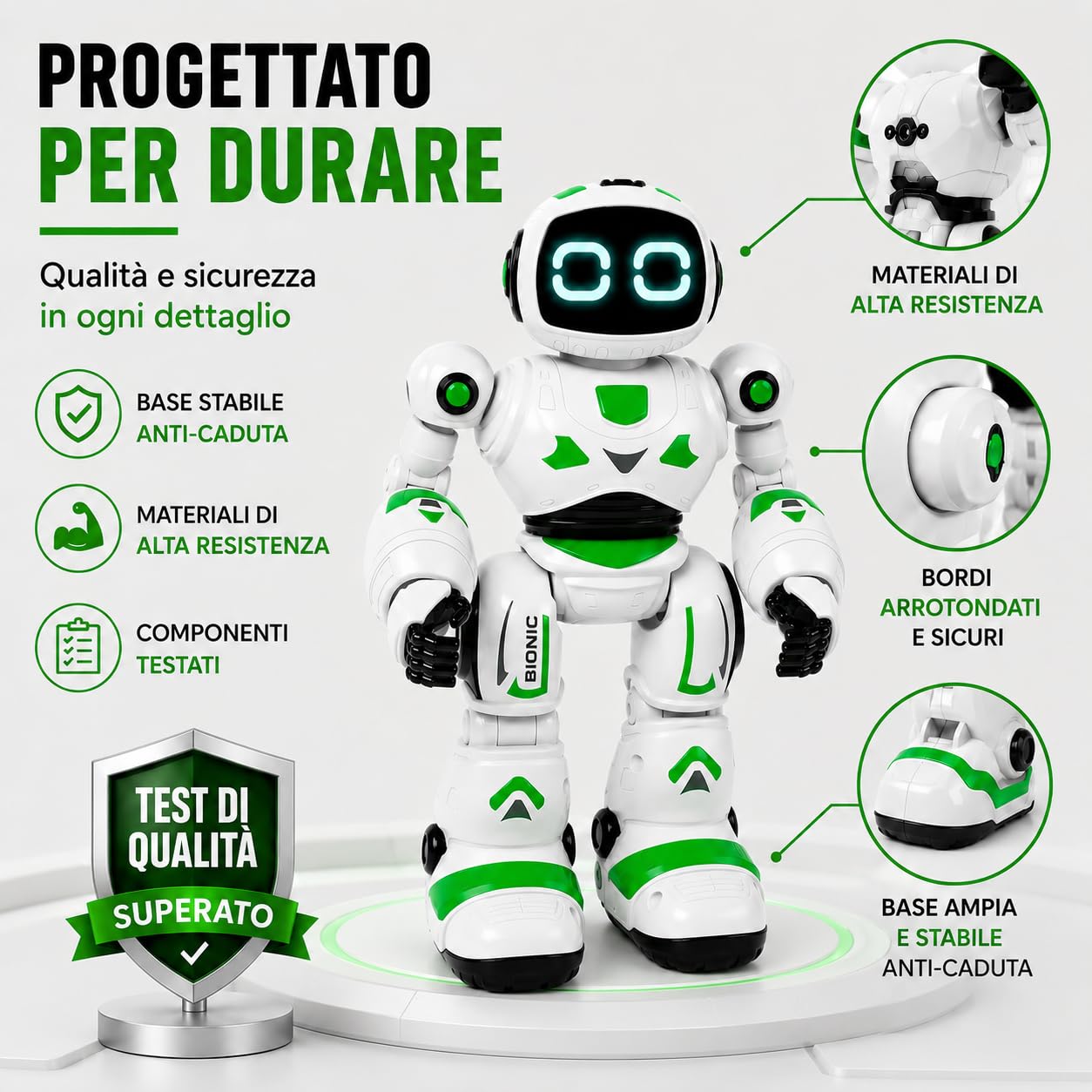 Xtrem Bots - Bionic | Robot Giocattolo | Robot Bambini | Telecomandato E Programmabile | Giochi Bambini 5 Anni O Più | Regalo Bambino 5 Anni
