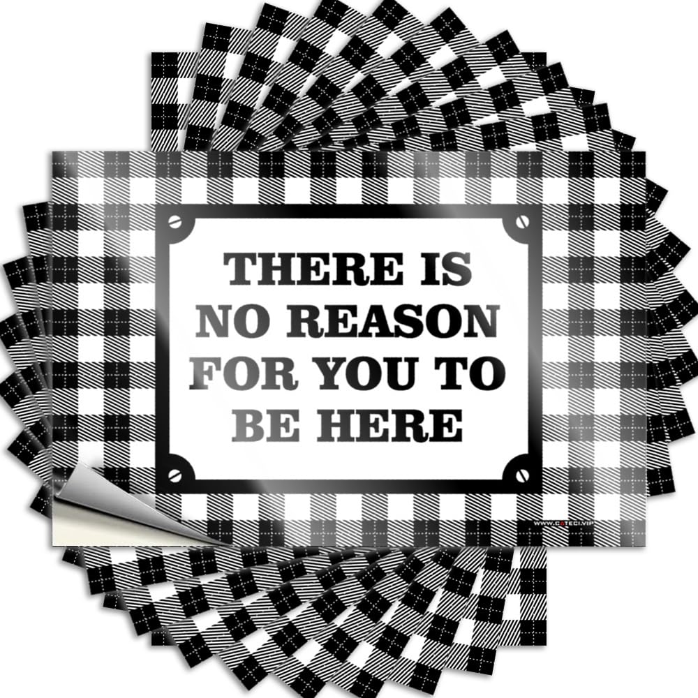 Stuff, Sticker Funny Bumper Quote Stickers, Lover No Residue Decals for Luggage | Dart Party Favor Custom There is No Reason for You to Be Here(12X18CM)