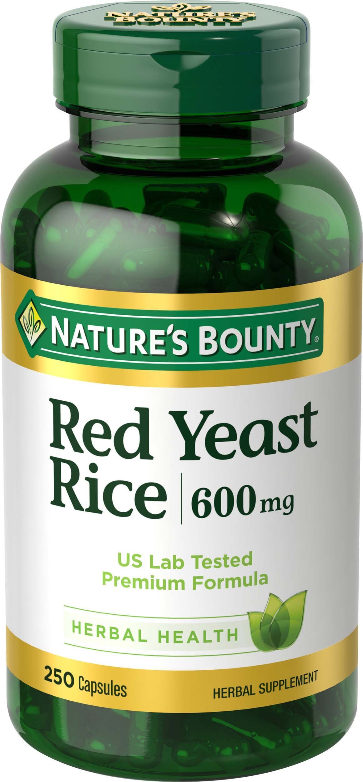 Nature's Bounty Red Yeast Rice Pills & Herbal Health Supplement