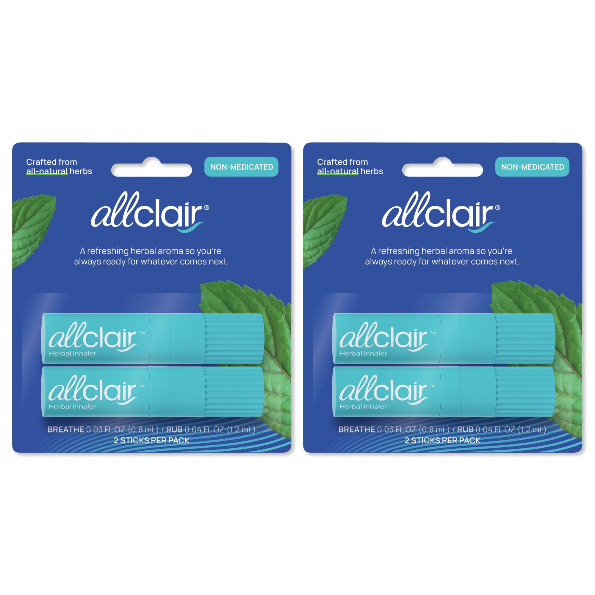 Nausea Relief Inhaler - Take Control of Motion Sickness, Morning Sickness, Medication, Stress - Fast, Natural, Drug-Free, Non-Drowsy & Portable Travel Essential - Pack of 4 Inhalers