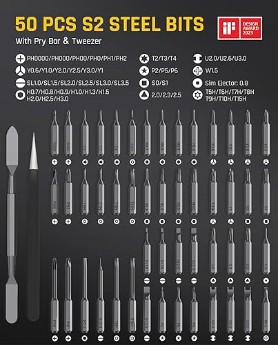 Miniatura 5 de Fanttik Mini destornillador eléctrico E1 Max de 3.7 V, destornillador eléctrico de precisión, brocas magnéticas 50 en 1, máximo 3 N.m,
