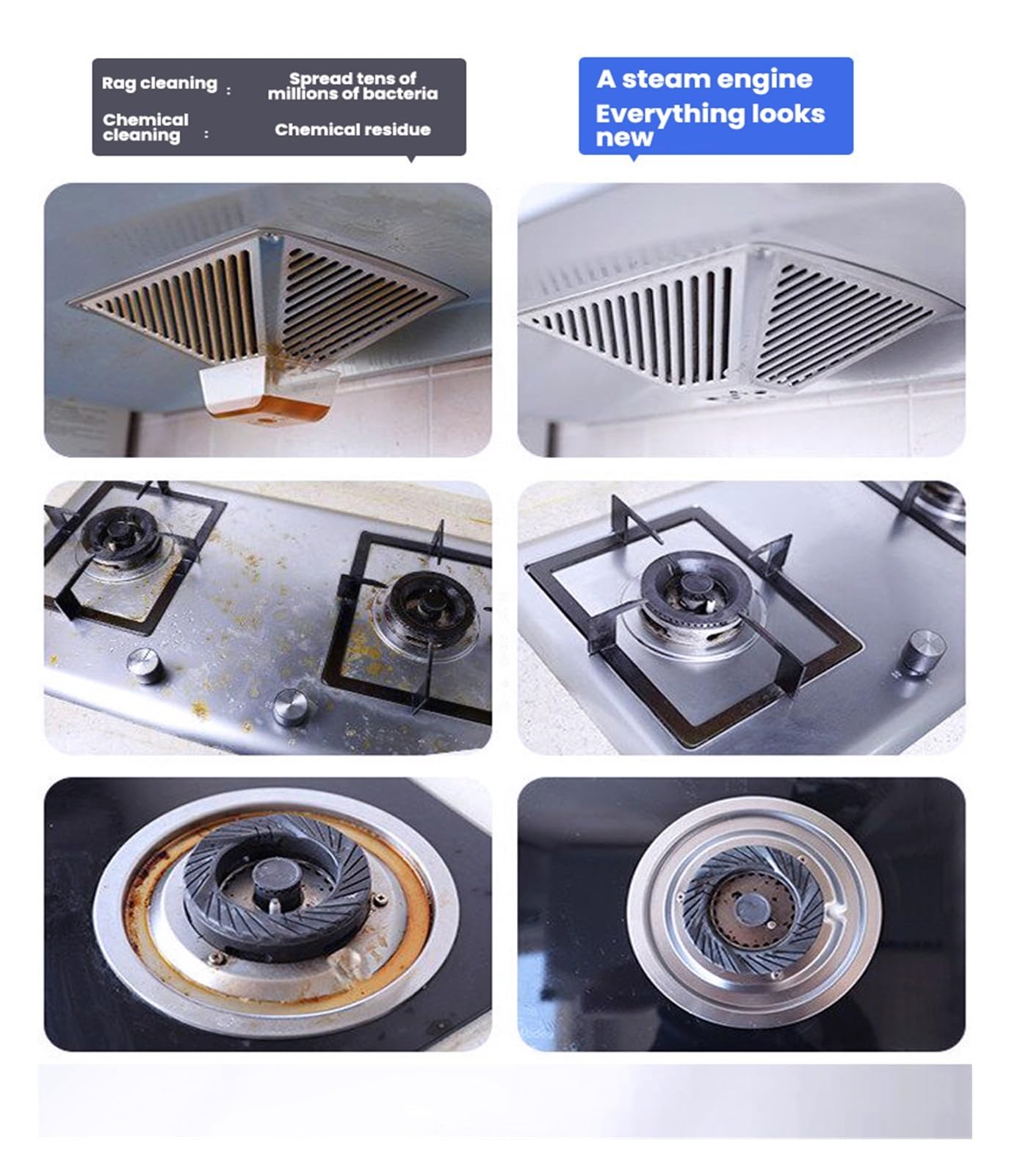 Limpiador a vapor, Limpiador a doméstico de alta potencia 3000W, a portátil multifunción for aire acondicionado, refrigerador, lavadora Para pisos y coche