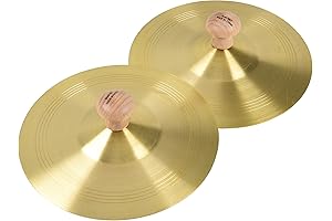 Constructive Playthings Unmatched 6 Inch Brass Finger Cymbals for Young Musicians
