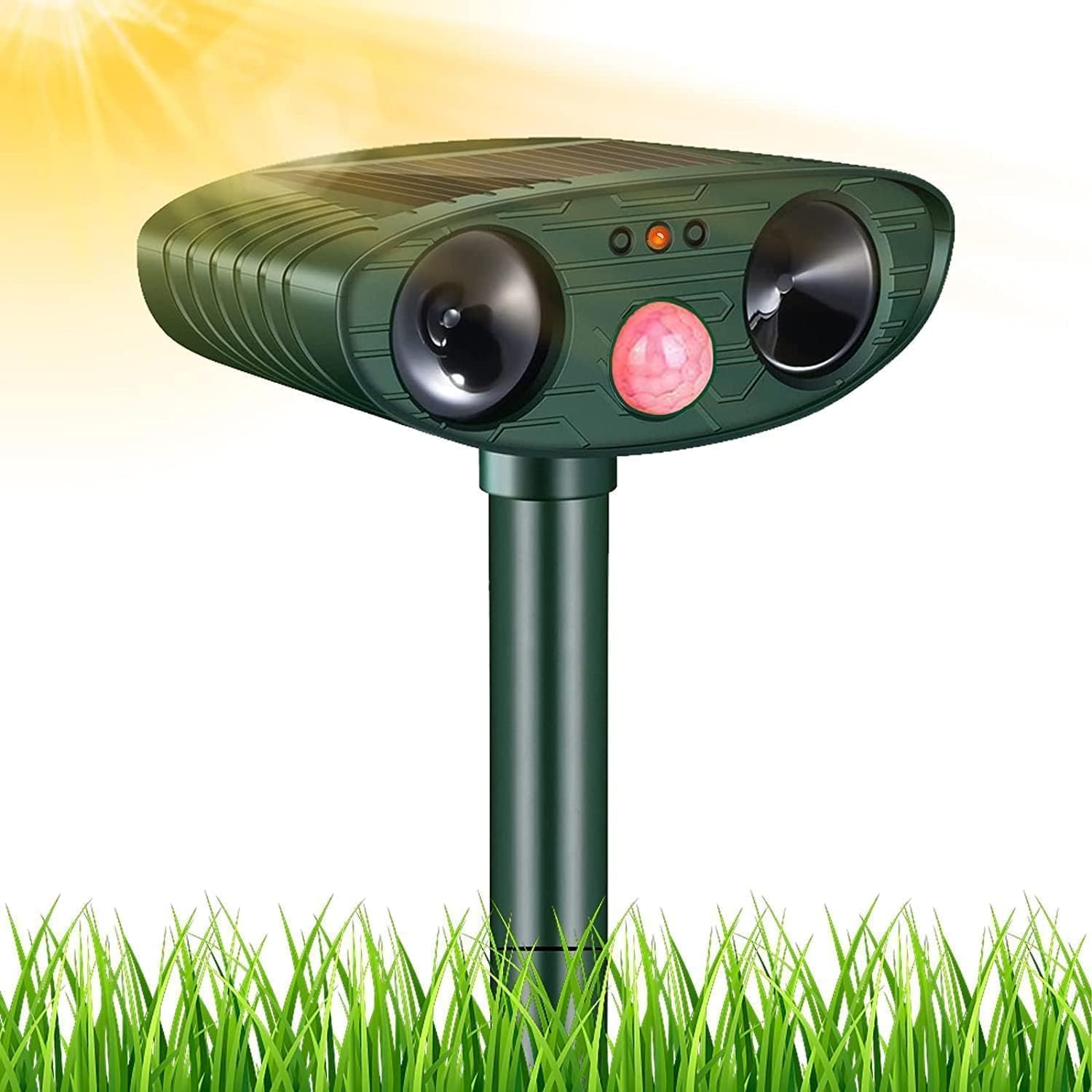 Répulsif Chat Ultrason, Répulsif Chat Exterieur, Répulsif pour Chats Solaire, répulsif à ultrasons avec Détecteur de Mouvement pour Anti Chats Chiens Souris Ratons Renards Oiseaux Rats